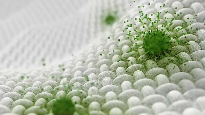 Antibacterial fabric texture